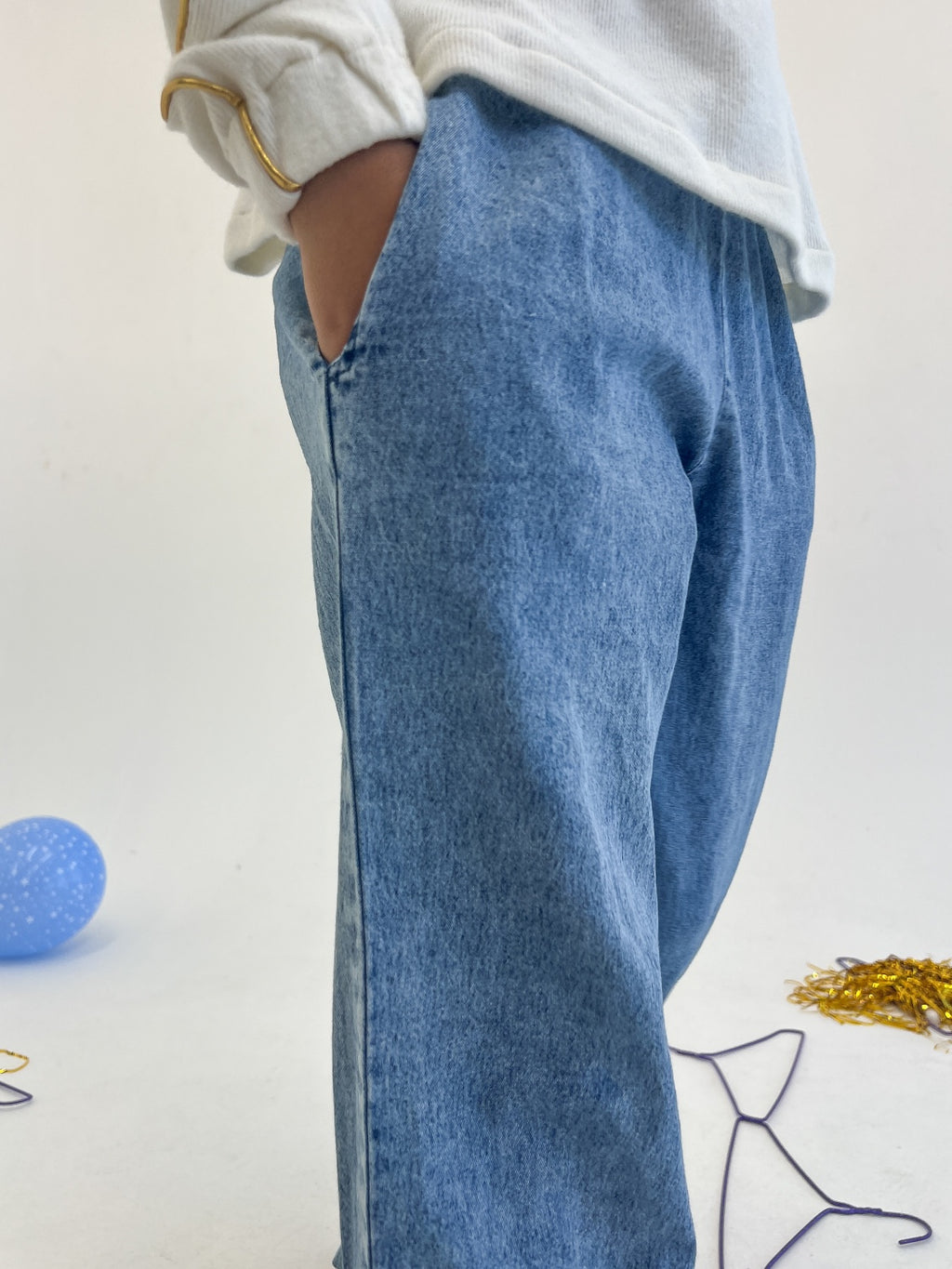Denim Wide leg pant